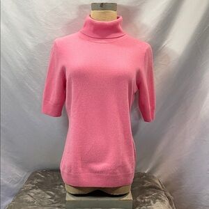 Neiman Marcus Pink Turtleneck Sweater